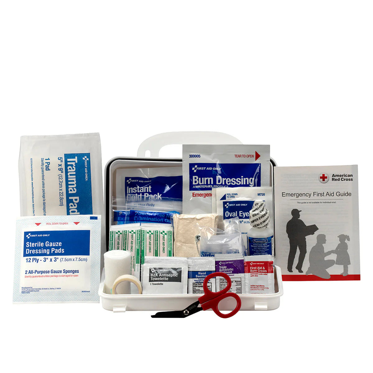 10 Person ANSI A Plastic First Aid Kit, ANSI 2021 Compliant