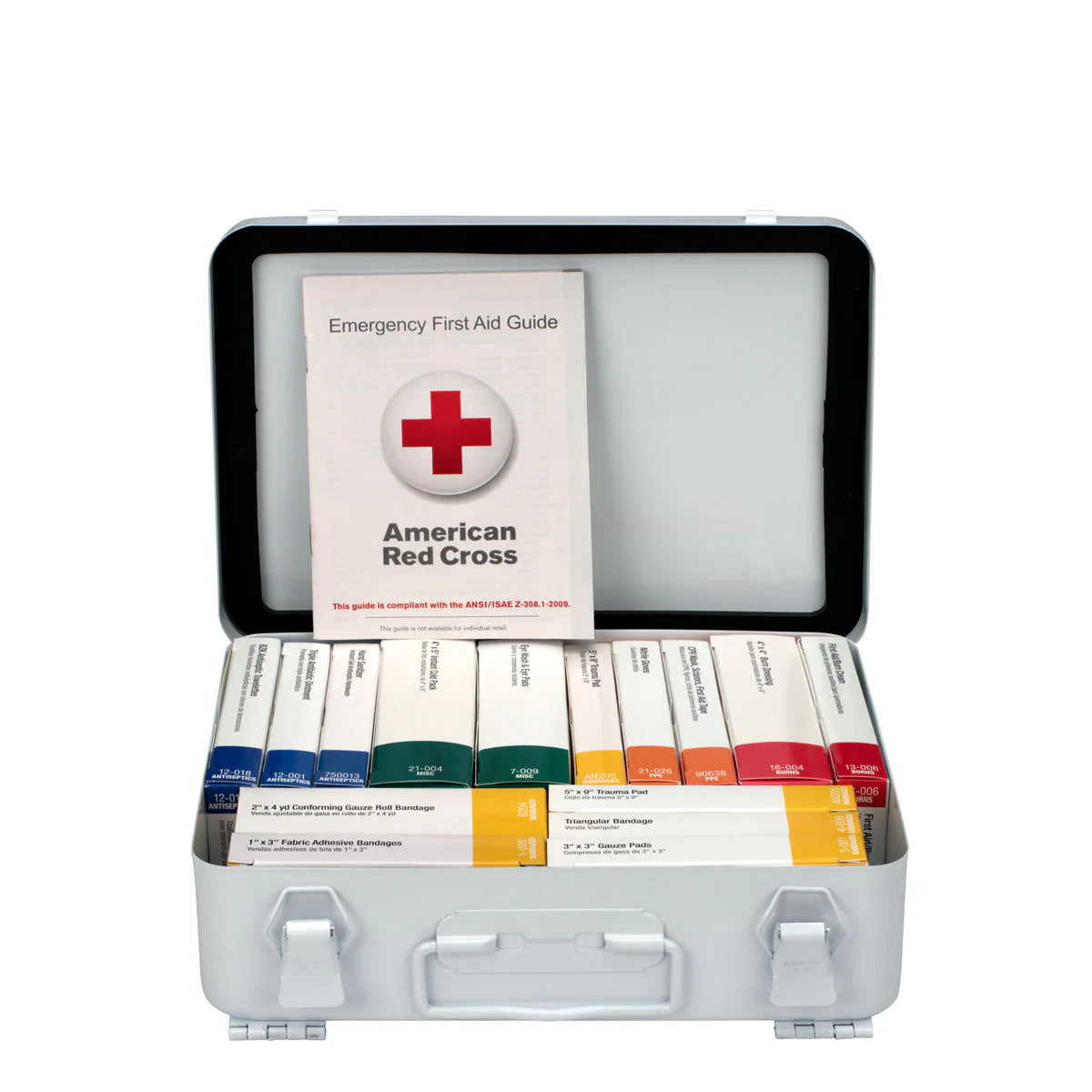 25 Person 16 Unit ANSI A First Aid Kit, Steel, Weatherproof