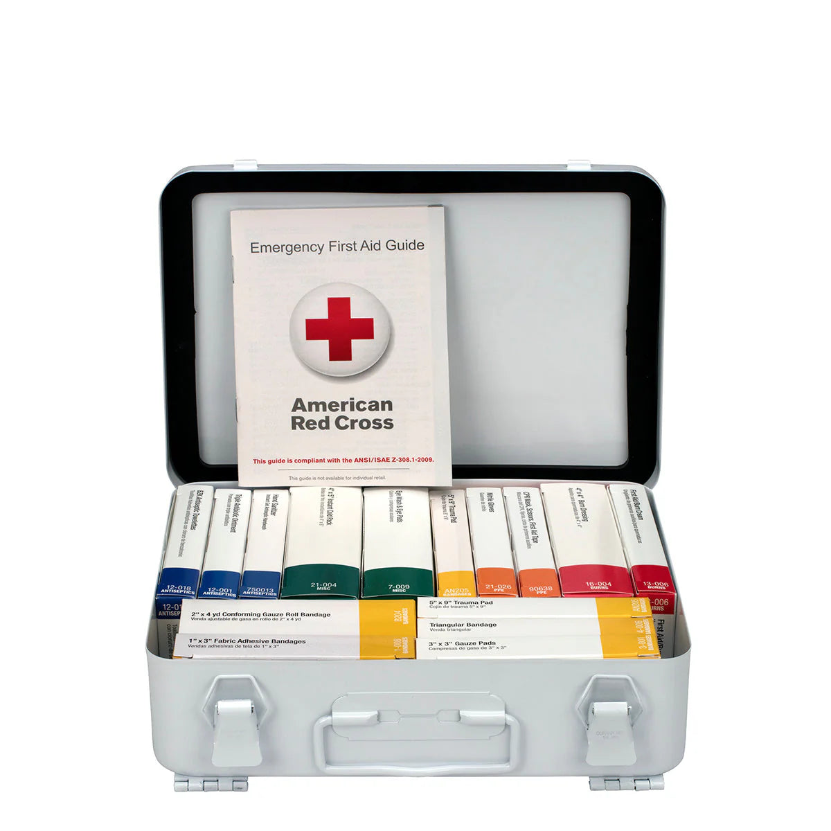 25 Person ANSI A 16 Unit Metal First Aid Kit, ANSI 2021 Compliant