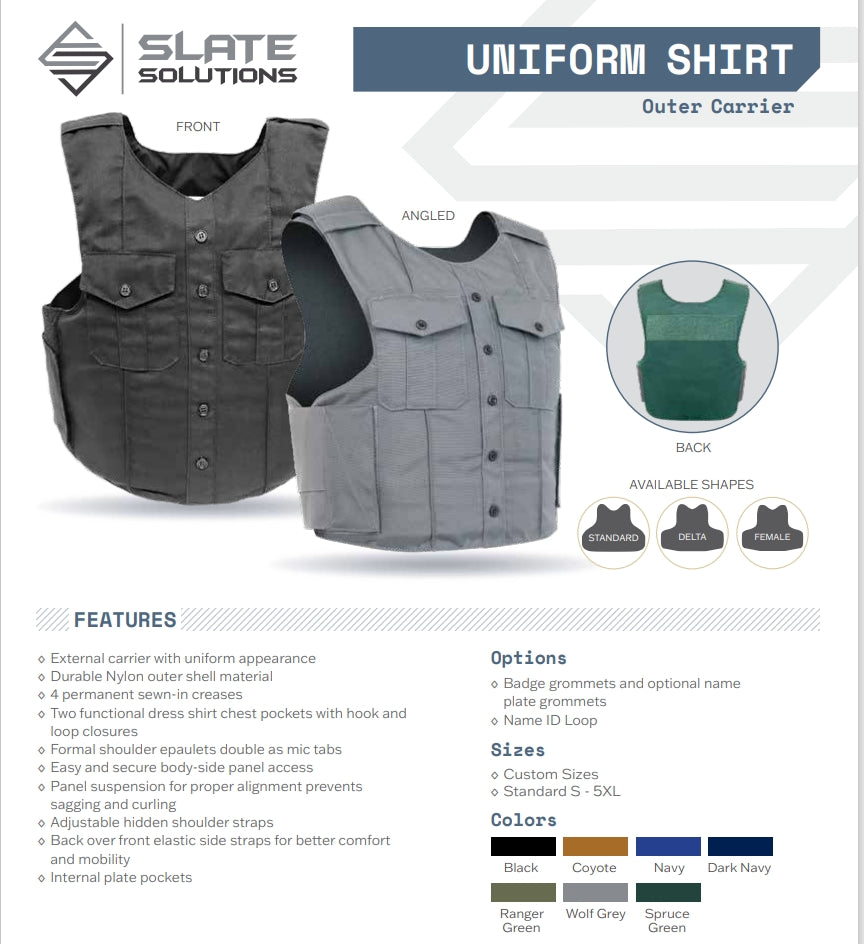 UNIFORM SHIRT OUTER CARRIER