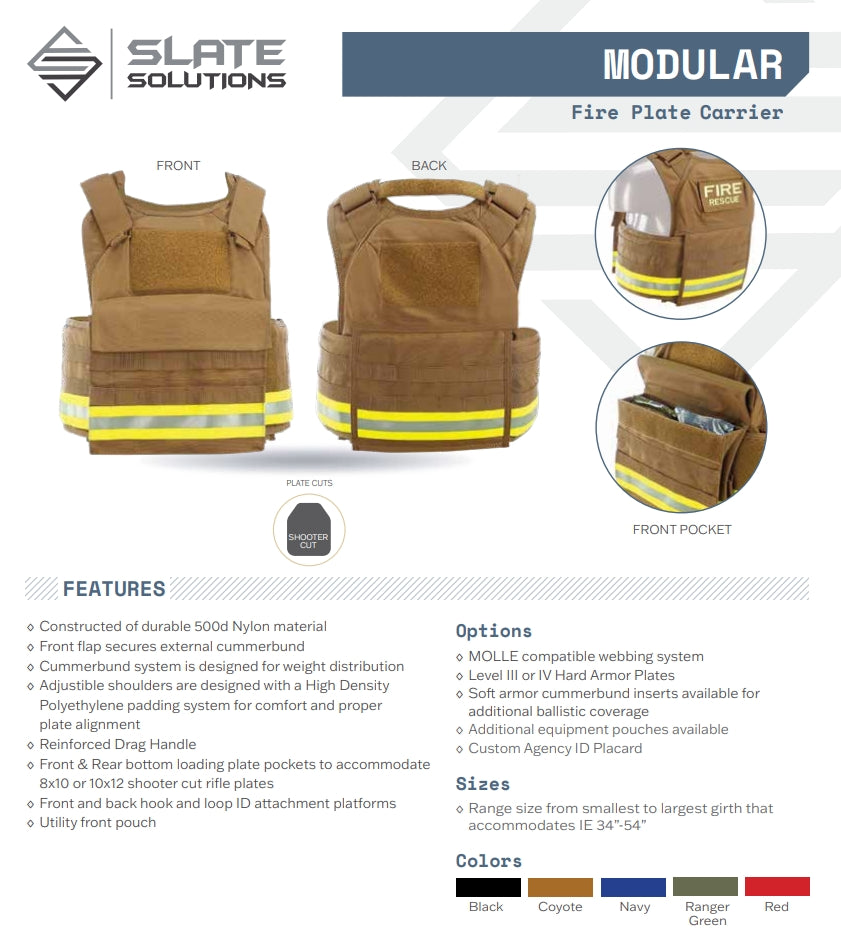MODULAR FIRE PLATE CARRIER