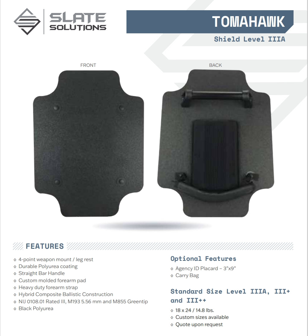 TOMAHAWK SHIELD LEVEL IIIA