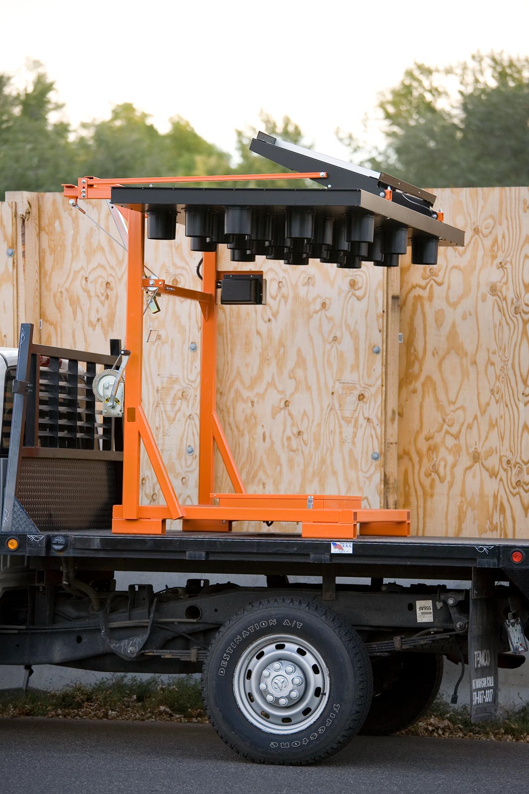 Folding Frame Arrow Board Skids