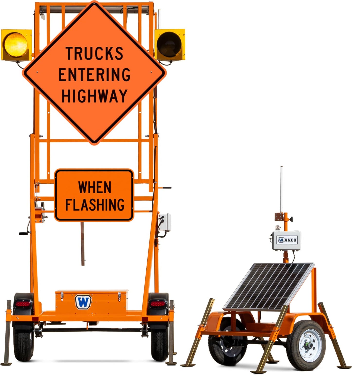 Trucks Entering Highway