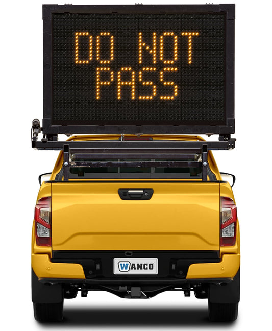 Small Truck Message Sign with Large Display