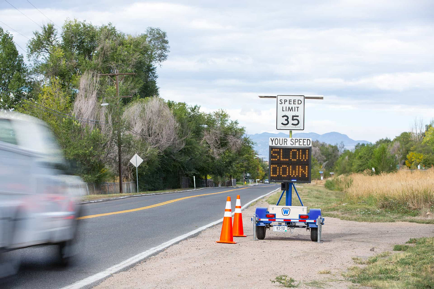 Compact Speed Trailer for Public Safety