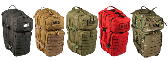 Tactical Trauma Advanced Backpack with Bleeding Control - Red