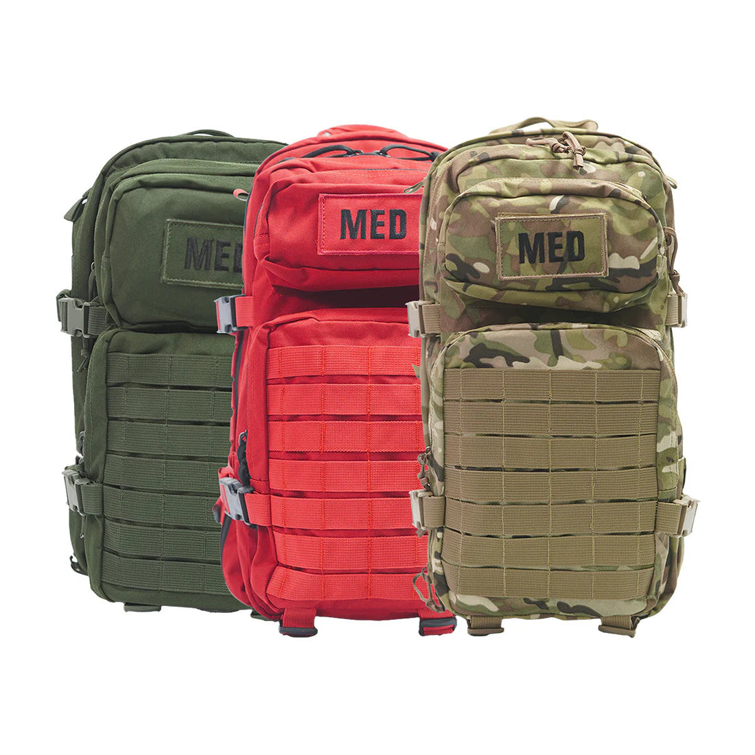 Tactical Trauma First Aid Backpack - Red