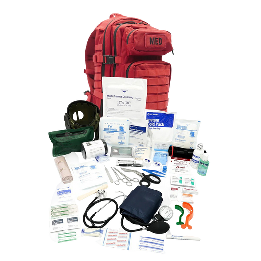 Tactical Trauma Advanced Backpack with Bleeding Control - Red