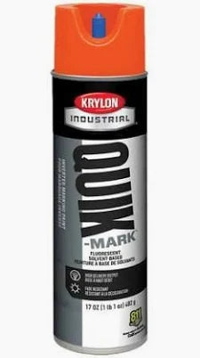Krylon® 17 Ounce Aerosol Can Industrial Quik-Mark™ Solvent-Based Inverted Marking Paint