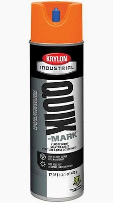 Krylon® 17 Ounce Aerosol Can Industrial Quik-Mark™ Solvent-Based Inverted Marking Paint
