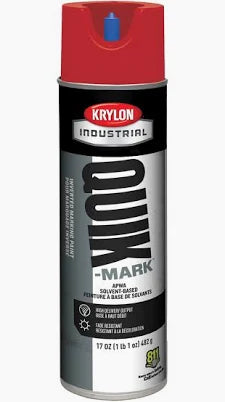 Krylon® 17 Ounce Aerosol Can Industrial Quik-Mark™ Solvent-Based Inverted Marking Paint